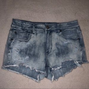 Bleach Stained Stretchy Shorts